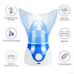 Facial Steamer Aromatherapy Machine – Hot & Cold Nano Mist Spa Device