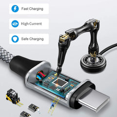 Long Type-C to Type-C Fast Charging Cable – 3m / 5m / 8m by Snagg A Charging Cable