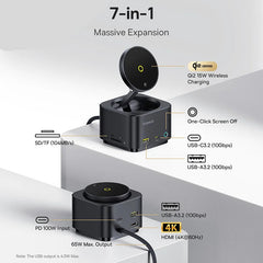 Magnetic Wireless Charger Qi2 15W for iPhone by Snagg A Charging Station