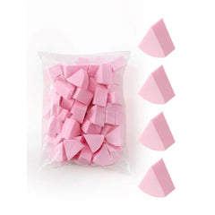 Professional 50 Pieces Fan Shaped Applicator Set – Precision Cosmetic Puffs for Powder & Concealer