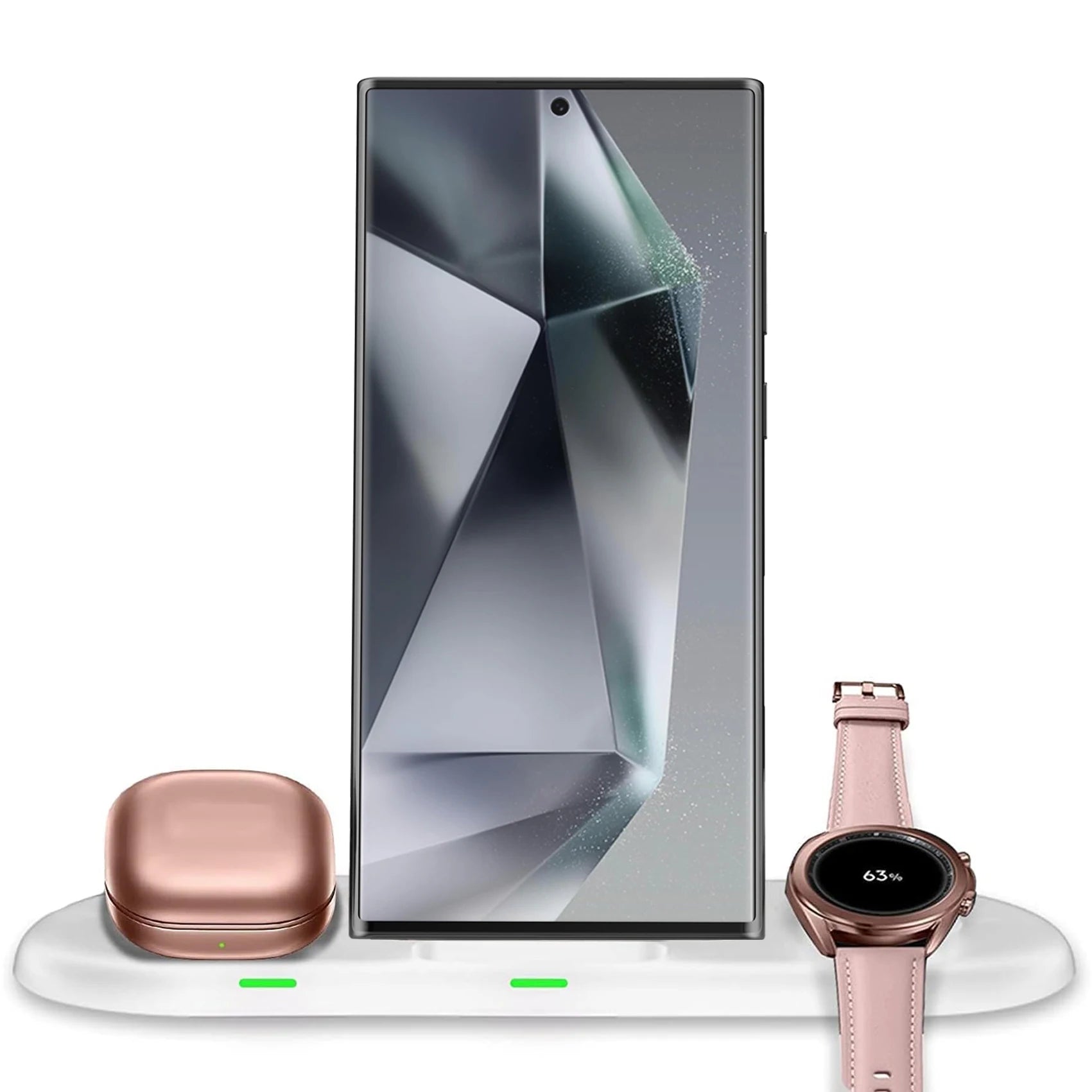 Samsung 3-in-1 Travel Wireless Charging Station | Galaxy Z Flip Fold S25 S24 Watch 8 7 Buds 3