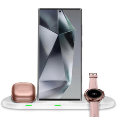 Samsung 3-in-1 Travel Wireless Charging Station | Galaxy Z Flip Fold S25 S24 Watch 8 7 Buds 3