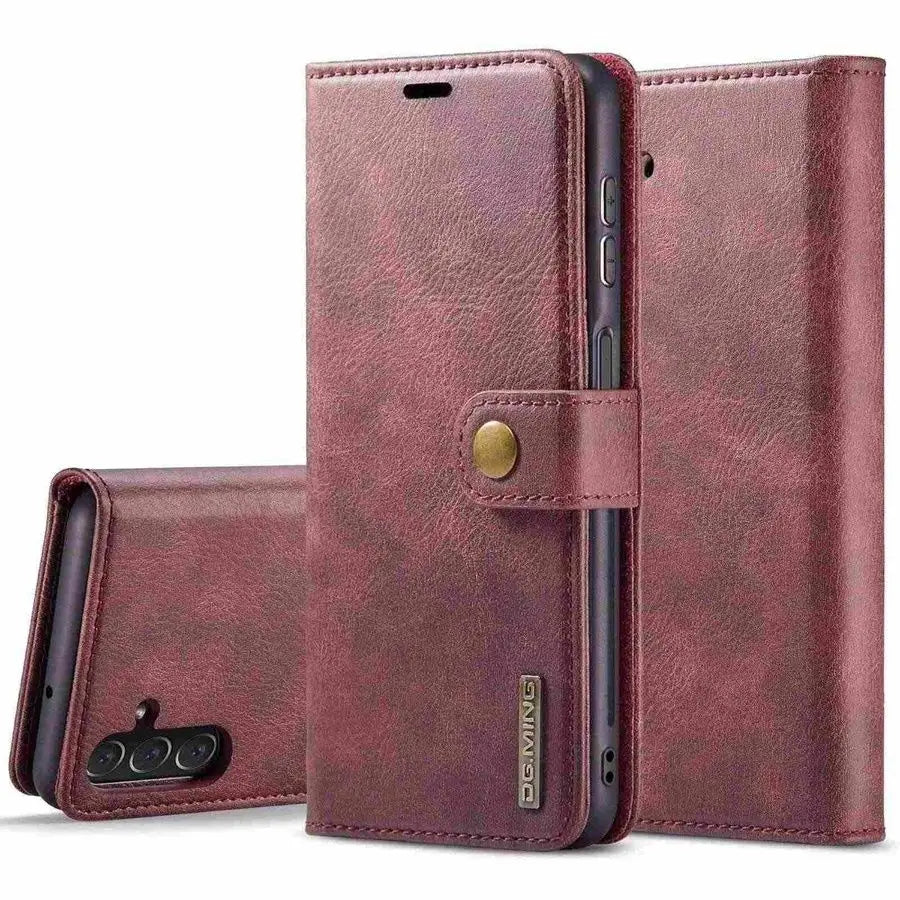 Detachable Magnetic Leather Wallet Case for Samsung Galaxy A Series by Snagg A Wallet Case