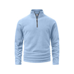 Men’s Stand-Up Collar Half-Zip Pullover | Trendy Autumn/Winter Versatile Top