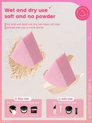 Professional 50 Pieces Fan Shaped Applicator Set – Precision Cosmetic Puffs for Powder & Concealer