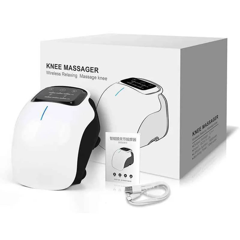Cordless Knee Massager with Heat & Vibration – Joint Relief Therapy Device