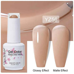 Professional 15ml HEMA & TPO Free Gel Polish – High-Performance Red & Multi Tone Semi Permanent Varnish