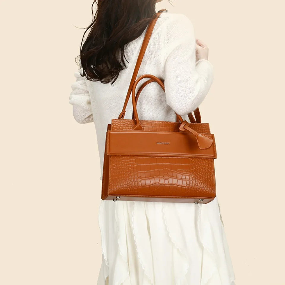 PU Leather Shoulder Tote by Snagg It Purses