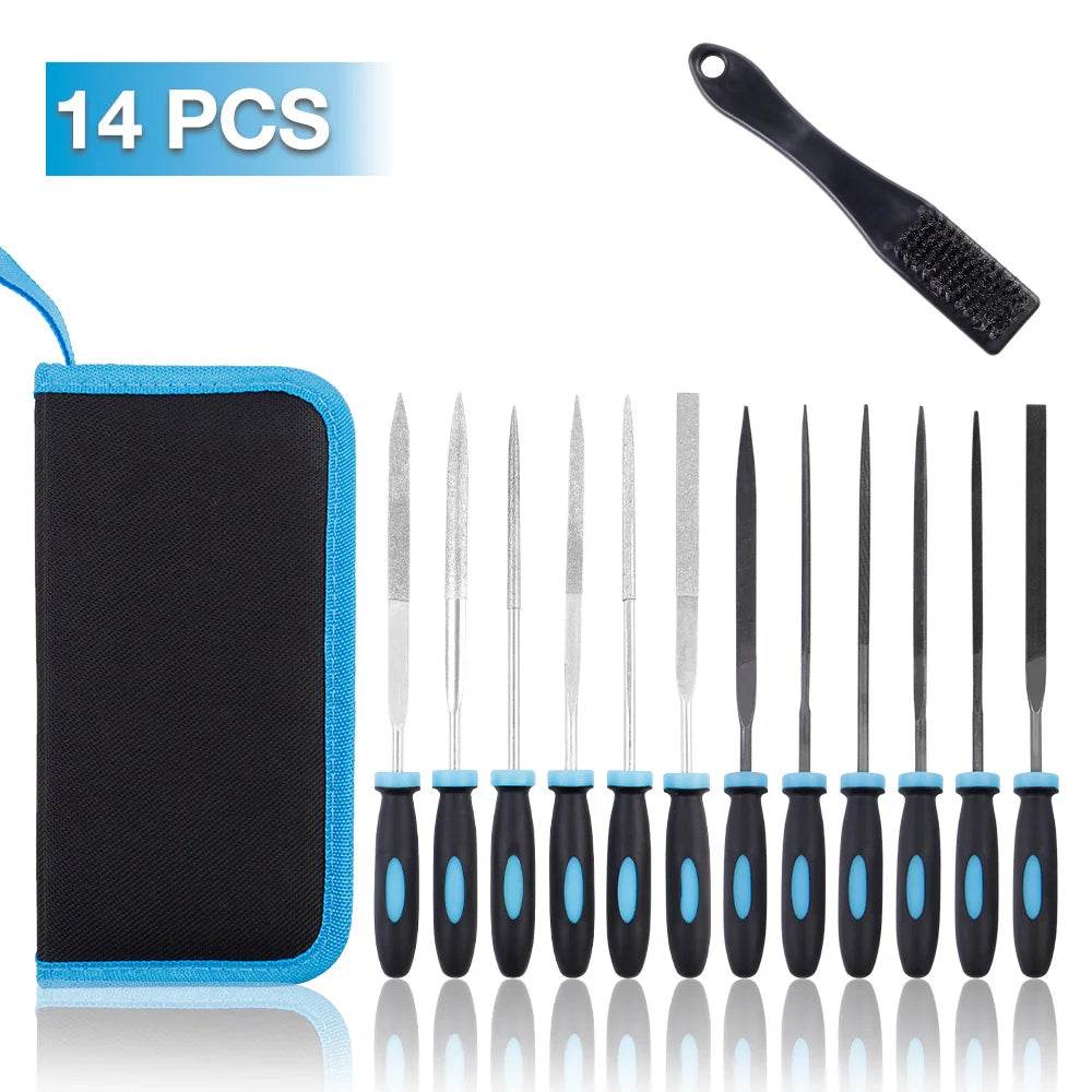 13-Piece Multi-Purpose Diamond & Steel Needle File Set - SnaggIt