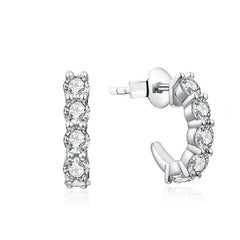 3.0mm Moissanite Hoop Earrings - SnaggIt