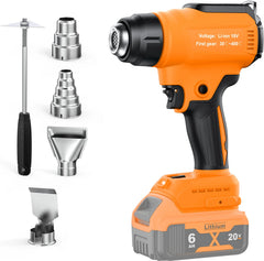 Cordless Multi Platform Heat Gun | 550°C Industrial Hot Air Tool with LED Task Light