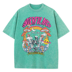 Wonderful Night Print Womans Streetwear T-Shirt