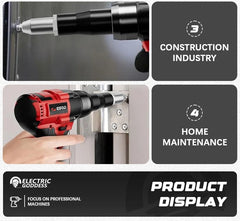 20V Brushless Auto Rivet Gun – 3.2–4.8mm Cordless Riveting Tool for Metalwork