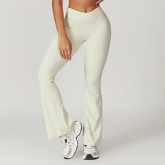 Women's Flared Yoga Pants | High Waist Bell-Bottom Lifting Dance Tights Gym Breathable Leggings