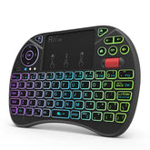 X8 Mini 2.4GHz Wireless Keyboard - 8 Color RGB Backlit & Multimedia Controller