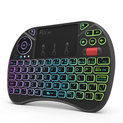 X8 Mini 2.4GHz Wireless Keyboard - 8 Color RGB Backlit & Multimedia Controller