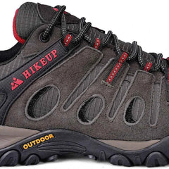 Low-Cut Trekking Shoes – Breathable Cotton-Lined Hiking Sneakers, Grey or Khaki