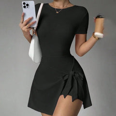 Women's Sports Skirt Dress | Tennis Golf Yoga Gym Running Workout Fitness One-Piece Athletic Dress