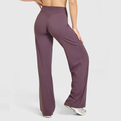 Women's Flared Wide-Leg Yoga Leggings | Seamless Breathable Fitness Versatile Casual Pants