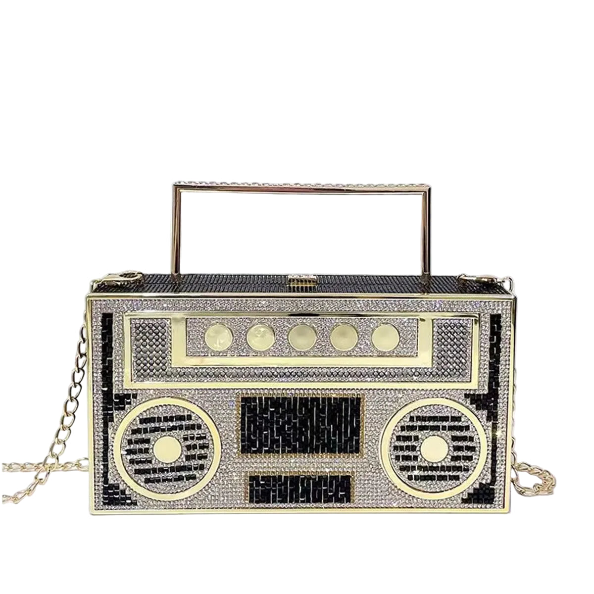 Luxury Designer Diamond Radio Clutch by Snagg It Purses