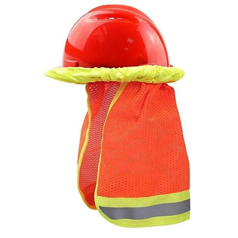 Reflective Stripe Neck Shield Safety For Hard Hats by Snagg A Neck Shield