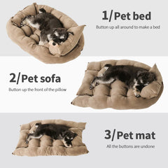 Warm 3 in 1 Dog Sofa Bed by Snagg A Pet Bed