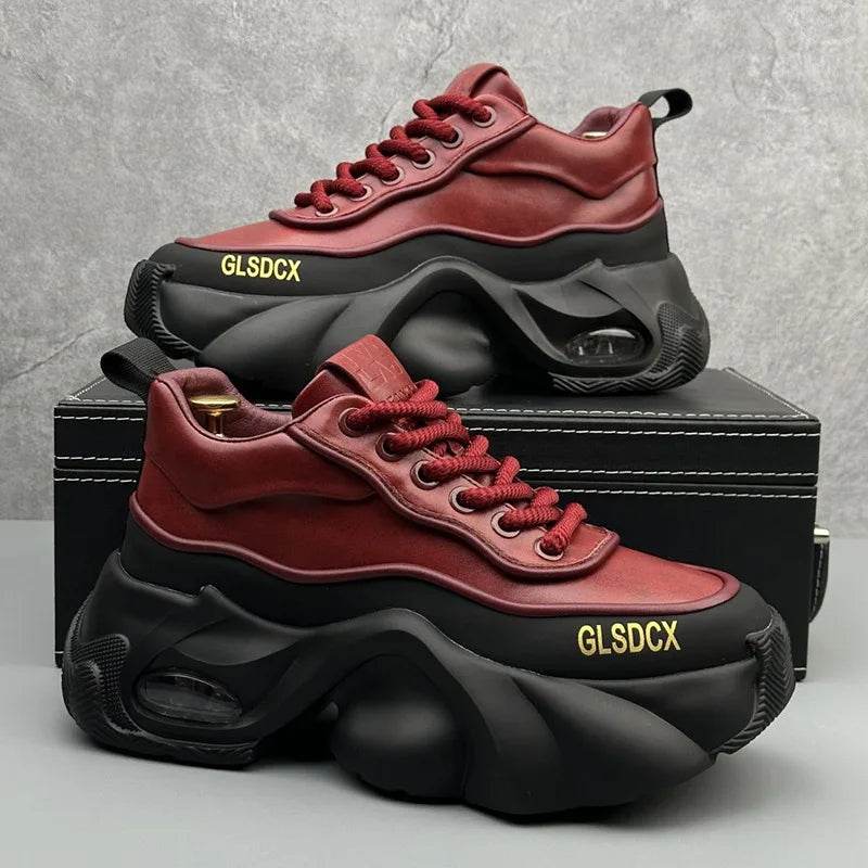 Designer-Style Men’s Platform Sneakers - SnaggIt