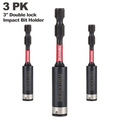 3" Magnetic Screwdriver Bit Holder – S2 Alloy Steel Hex Shank Extension for Impact & Power Drills