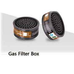Gas Mask Respirator Set with Dual Charcoal Filters & Anti-Fog Glasses by Snagg A Face Mask