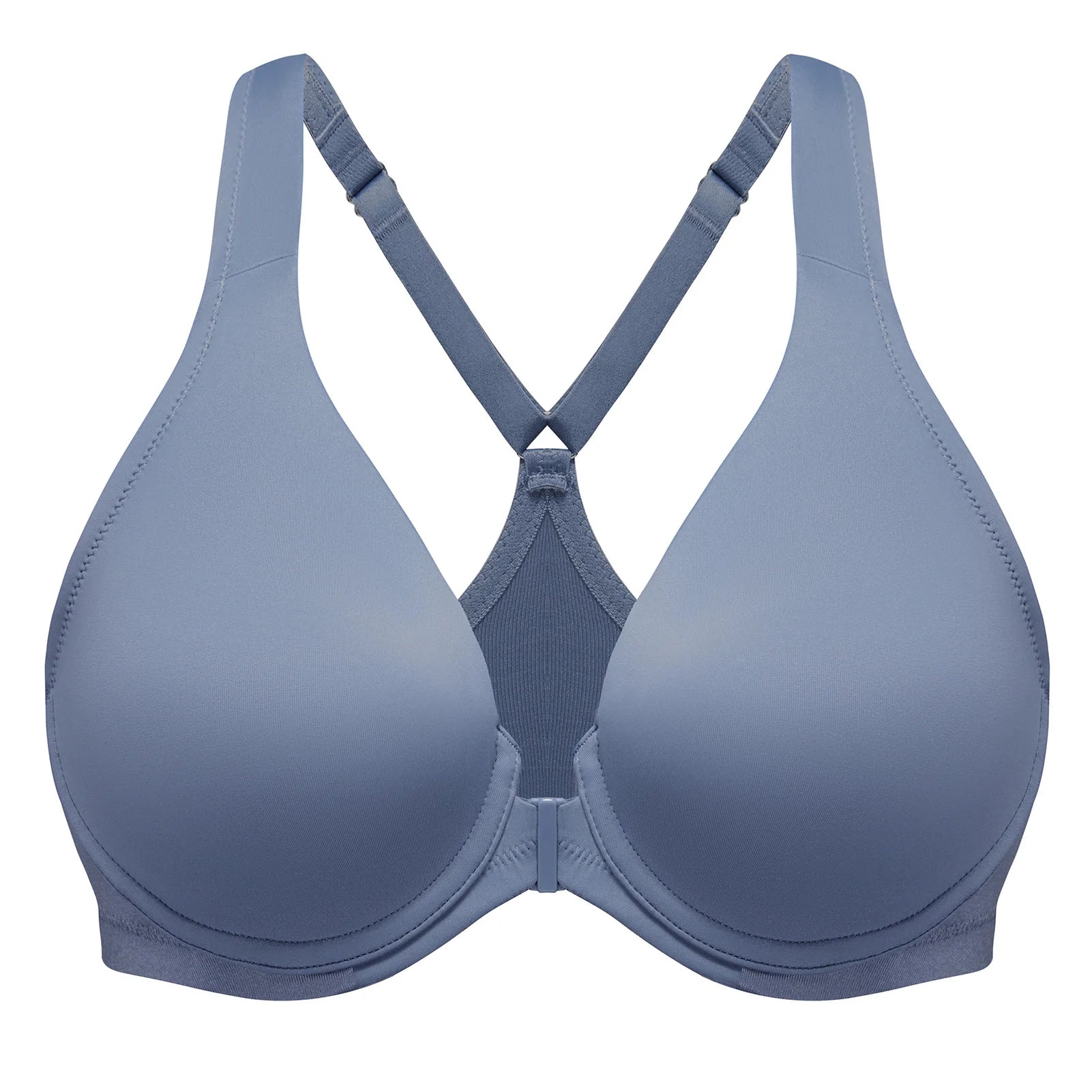 Front Closure Plunge Bra | Seamless Underwire Racerback Full Coverage