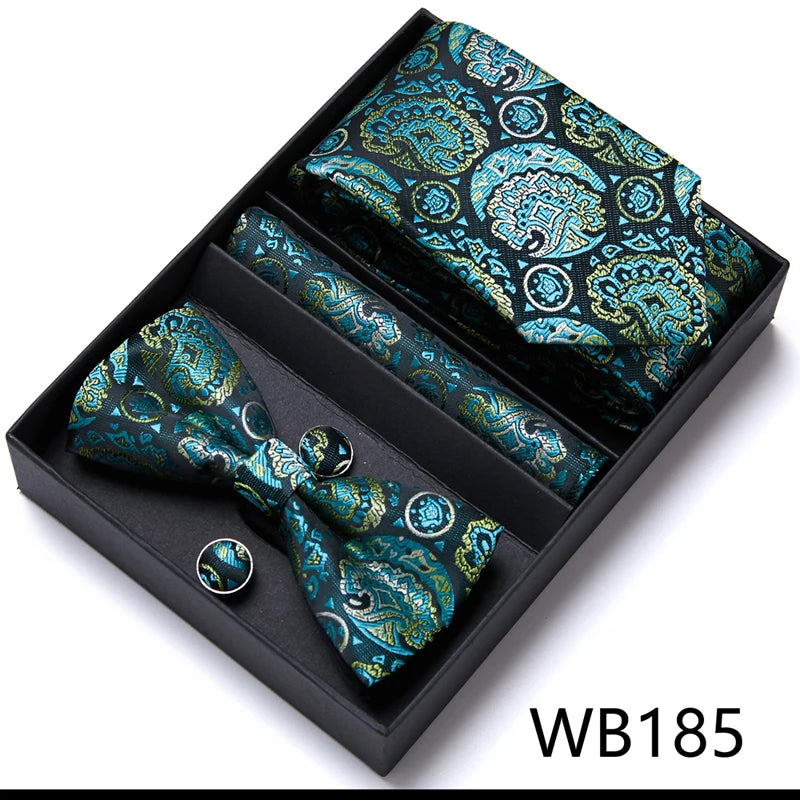 Men’s Luxury Tie & Bow Set - WB185 - Others In Fashion