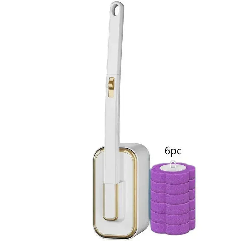 Wall Mounted Toilet Brush Set – Disposable Head System by Snagg A Toilet Brush