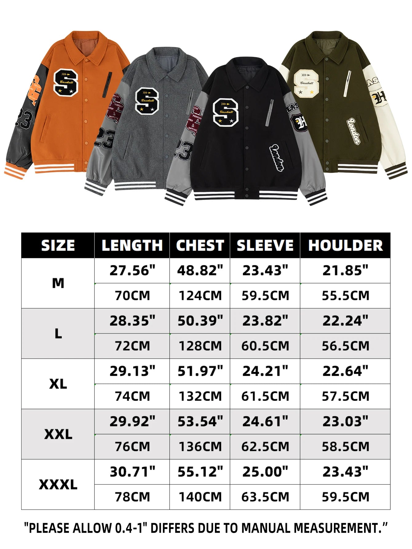 Men’s Vintage Letter Embroidery Bomber Jacket by Snagg A Jacket