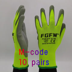10 Pairs PU Coated Work Gloves by Snagg A Gloves
