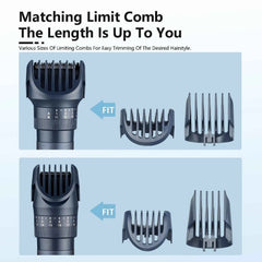 Professional 5 in 1 Complete Body Grooming System – IPX6 Waterproof Cordless Shaver & High Precision Trimmer Kit