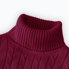 Men’s Essential Turtleneck Pullover | 2026 Winter High-Neck Knitted Sweater