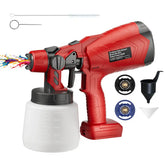 Cordless HVLP Paint Sprayer – Compatible with Milwaukee 18V Batteries - 1000ML