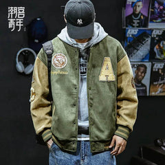 Baseball Embroidered Bomber Jacket - SnaggIt