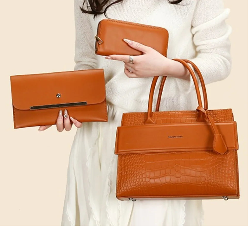 PU Leather Shoulder Tote by Snagg It Purses