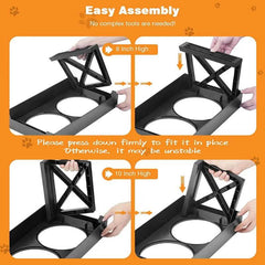 Dog Double Elevated Bowls Stand - SnaggIt