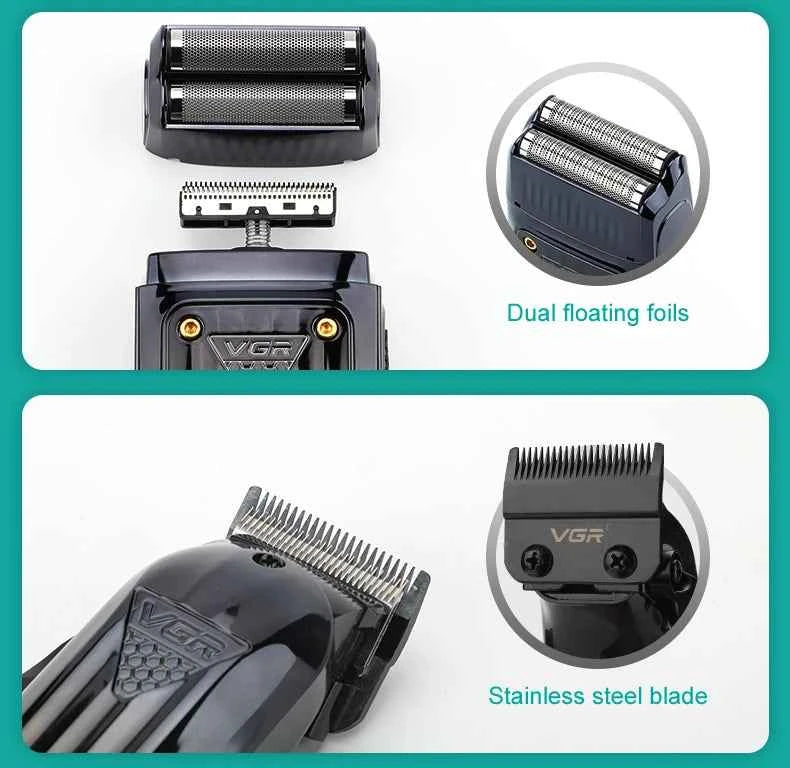 Professional 3 Piece Master Grooming Suite – 2000mAh High Performance Clipper, Trimmer, and Shaver Collection