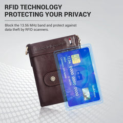 Genuine Leather RFID Cardholder Wallet by Snagg It Wallet