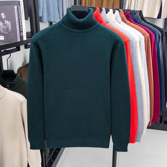 Men’s Premium Slim-Fit Turtleneck | Autumn/Winter Heavy-Duty Knitted Pullover