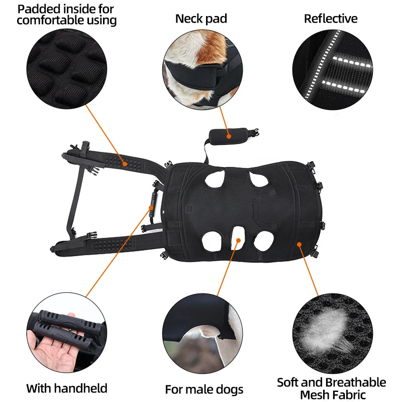 Multifunctional Pet Dog Carrier Backpack by Snagg A Dog Backpack