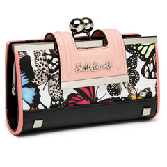 Women’s Floral Leather Long Wallet by Snagg It Wallet