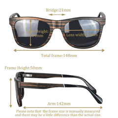 Handmade Wooden Polarized Sunglasses by Snagg It Sunglasses
