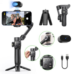 Handheld Anti-shake Gimbal Stabilizer Travel Extended Selfie Stick by Snagg A Tripod