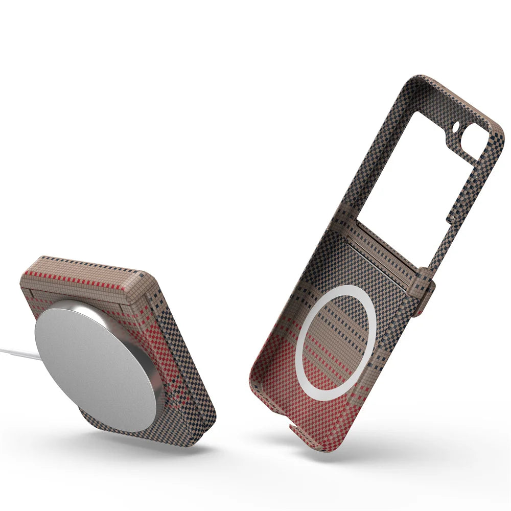 Carbon Fiber Magsafe Case For Samsung Galaxy Z Flip 6 - 5 by Snagg A Phone Case
