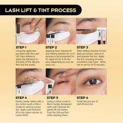 Professional Semi Permanent Lash & Brow Lifting Kit – 4 to 6 Week Waterproof Tint & Curl System