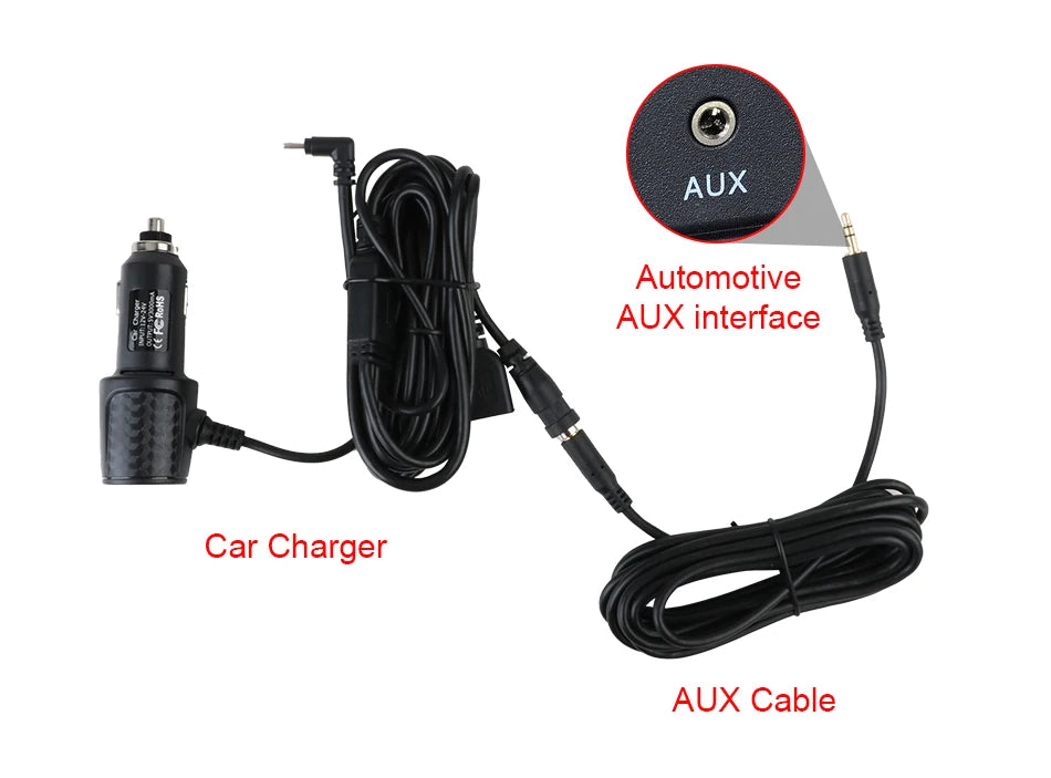 10.26" 4K Dash Cam And Rearview Mirror Car Video Player with Wireless CarPlay by Snagg A Car DVR